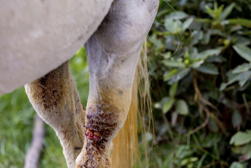 Analyse bactérienne lymphangite cheval